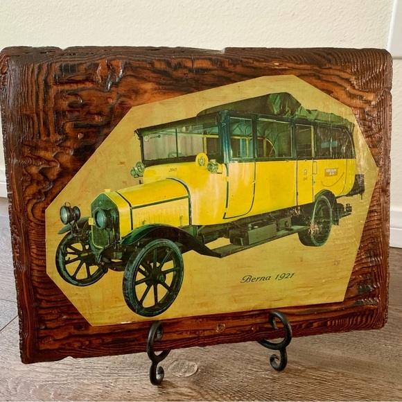 Vintage Wooden picture of Berna 1921 - Picture 2 of 10